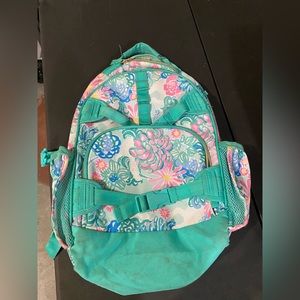 Lilly Pulitzer x Pottery Barn Kids backpack. So adorable and great storage!